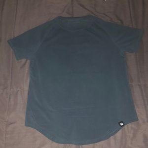YoungLA - The Perfect Tee (Scallop Bottom). Size: Large. Color: Deep Teal